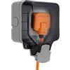 British General Masterplug WP23 - Presa singola 13 A per esterni, con interruttore bipolare e involucro impermeabile, grado di protezione IP66