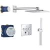GROHE SmartControl Set Doccia da Incasso, Miscelatore SmartControl 2 Vie, Soffione Rainshower 310, Manopola Euphoria Cosmopolitan Stick, EcoJoy, Cromo, 34712000