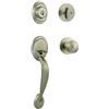 Kwikset 96870-090 Dakota - Maniglia monocilindrico con manopola a polo con SmartKey in nichel satinato, (metallo)