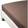 Caleffi 1003526 Percalle Inferiore Lenzuolo per Matrimoniale Letto, Moka