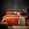 furn. Pumpkin Tufted King Size Duvet Set Spice