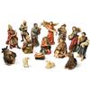 Faithful Treasure Set di 15 statuette dipinte a mano per presepe natalizio, altezza 10,2 cm.
