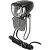 M-WAVE Dynamo Headlight Apollon D 30, 30 Lux, 6V/2.4W, with Removable Reflector, with Bracket, with German Approval No., Am