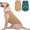 Katzinst Confezione da 2 magliette per cani, felpa verde kaki, maglietta elastica per cani di taglia grande, magliette base per l'estate, magliette traspiranti, a righe senza maniche, Border Collie