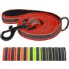 X XBEN Guinzaglio per Cani, 20MM-1,8M Guinzaglio Riflettente Resistente con Manico Imbottito, Guinzaglio Addestramento per per Cuccioli, Piccoli, Medi e Grandi, Con Fili di Gomma Morbida, Rosso