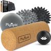 Plyopic Palline e Rullo da Massaggio (Set di Massage Balls) | Sfere Massaggianti per Automassaggio, Massaggio Piedi e Mani, Fisioterapia, Il Rilascio Miofasciale, Trigger Point e la Fascite Plantare
