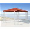 QUICK STAR Quick-Star - Copertura di Ricambio per Gazebo Rank Pavillon, 3 x 3 m, Colore: Arancia rossa