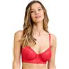 Sans Complexe Hirondelle 73aag51 Reggiseno a Mezza Coppa, Stella di Natale Rossa, 6D Donna