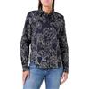 GANT Reg Floral Print CTN - Maglietta in Voile, Blu - Evening Blue, 52
