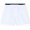 Emporio Armani Boxer da Uomo in Tessuto Tinto in Filo, Blu, S