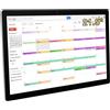 TouchWo Calendario digitale touchscreen da 21,5 pollici e planner da parete, calendario intelligente per tabelle di lavoro e programma di lavoro, altoparlanti e fotocamera integrati, include supporto