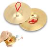 Agatige Crash di Piatti, 2 Pezzi 14,7cm/5,79 Piatto Crash Strumento a Percussione Giocattolo Tamburo Piatti in Ottone Attrezzatura Musicale per Batteria e Percussioni per Bambini Adulti