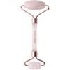 Demeliss Beauty - Rullo in quarzo rosa, lenitivo, massaggio facciale, migliora la penetrazione di trattamenti cosmetici