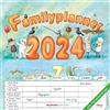 Alpha Edition Calendario 2024 da muro organizza famiglia CARTOON, 12 mesi, 30x30 cm