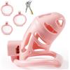 MACQIU Chastity Cage Pene Gabbia di Castità Giocattoli Sessuali con 3 Anelli per il Pene Rimovibili, Sex Toys BDSM Bondage Giocattolo del Sesso per Uomini