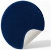 Brandsseller Tappeto da bagno Ø 60 cm Tappetino da bagno Zerbino da bagno Tappeto da doccia rotondo in ciniglia antiscivolo assorbente lavabile in lavatrice - Blu