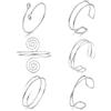 Tressora Set di 6 bracciali con fascia da braccio Boho Coil - Braccialetti minimalisti personalizzabili (1)