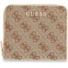 GUESS portafoglio Jessa SLG Zip Around Wallet Latte Logo marrone chiaro