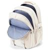 pectodox Zaino Università Donna Uomo, Zaino Scuola Superiore Media Ragazzo, Zainetto Leggero con Multi Tasche, Zaini per College Viaggio Casual Daypack, Beige