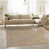 Paco Home Tappeto in iuta per interni-esterni - Naturale e nero, robusto ed elegante, ideale per il terrazza e il soggiorno, Dimensione:200x290 cm, Colore:Beige