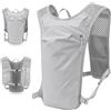 Zimoer Zaino Idratazione Running Vest 1,5L, Zaino da Corsa con Strisce Riflettenti, Gilet Idrici Unisex, Rete Traspirante, Leggero Zainetto Gilet Corsa per Outdoor Maratona Ciclismo (Nero)