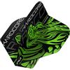 RED DRAGON Jonny Clayton Green Dragon Hardcore Standard Dart Flights 3 Set per confezione (9 freccette in totale)
