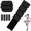 Biamaleu Pesi per Caviglie, Cavigliere Pilates, 2 Pezzi (0,45 kg ciascuno) Pesetti Caviglie, Pesi per Polsi, per Pilates,Yoga, Nuoto,Corsa,Jogging, Aerobica e Allenamento Della Forza (Nero)