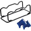 YIKANLIA Cremagliera per la casa Dumbbell per la palestra domestica, piccolo rack con manubri resistente compatto, attrezzature per il fitness home office barbell stoccaggio stand Gym Dumbbell rack,Nero,L