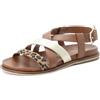 MARCO TOZZI Donna Sandalo Plantare Pelle Moderno, marrone (COGNAC COMB), 38 EU