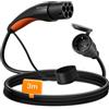 GUWIEYG Adattatore GUWIEYG da tipo 2 a Schuko, max 16 A, 3,5 kW, 3 m, cavo da tipo 2 a Schuko per stazioni di ricarica o wallbox per motociclette elettriche e biciclette elettriche