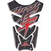 Paraserbatoio.it PARASERBATOIO RESINATO ADESIVO EFFETTO 3D, PER MOTO COMPATIBILE CON SUZUKI GSX1300R Hayabusa black red silver
