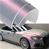 Blueshyhall Pellicola per auto, effetto camaleonte, lucida, rosa e grigio, pellicola metallizzata, per auto, con canali d'aria, autoadesiva, impermeabile, 75 x 152 cm