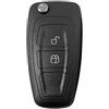 topone1 Custodia per telecomando flip per Ford C-Max S-Max Focus Ranger Galaxy Mondeo Transit Custom Tourneo Custom HU101 Blade