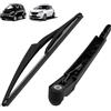 Blueshyhall Set di tergicristalli posteriori per auto, compatibile con S&mart Fortwo/Forfour 451 2006-2014, braccio e spazzole tergicristallo in gomma