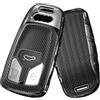 Gleamydot Cover Chiavi Telecomando Auto Compatibile con Guscio Chiave Audi A4 B9 A5 Q7 Q2 TT Q5 Accessori (Bianco)
