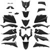 one by Camamoto kit set carene complete plastiche per Yamaha T-Max 530 anno 2012-2013-2014 materiale in abs 25 pezzi colore nero lucido