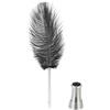 PATIKIL Penna a Sfera Piuma Penna a Stilografica Vintage Fluffy 0,5 Mm Nero | Penna a Stilografica Placcata Raffinata, per Calligrafia Firma Regalo per Matrimonio Ospite