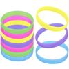 GOGO 10 Pezzi Braccialetti Silicone Luminosi Personalizzabili, Gomma Colorati, Che Si Illuminano - Accessori per Feste