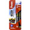Pentel Pennarello indelebile, punta arrotondata Confezione da 2 Black