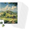 MOZOOSON Set di 6 puzzle adesivi trasparenti per puzzle, per puzzle, 1000 pezzi