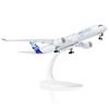 QIYUMOKE 1/300 A350-900 Modello di velivolo prototipo in metallo pressofuso con espositore, materiale interamente in lega per aereo Airbus A350 (7,8 pollici) L), per adulti appassionati di aviazione