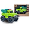 Cicili Camion di Riciclaggio Giocattolo in Bioplastico (Paglia di Frumento) - Camion Giocattolo Ecologico per Bambini ≥18 Mesi, Resistente e Non Tossico, Camion di Pulizia Verde