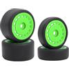 SUAVER RC, set di pneumatici da deriva, prodotti finiti, pneumatici e ruote, set di pneumatici per 1/24 Losi Micro B, parti di aggiornamento RC auto, 4 pezzi (verde B)