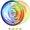 Skill Addicts SkillAddicts Starter Yoyo con inattivo e cuscinetto a sfera, JoJo per principianti per bambini dai 6 anni in su, app di apprendimento per jo jo, incluso - arcobaleno