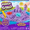 KELSYUS Kinetic Sand- Sandbox & Molds Spin Master Set Sandbox Viola, Colori Assortiti, 20106638