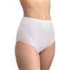 BeMyco Set 6 Mutande Donna Cotone Vita Alta | Slip Culotte 100% Cotone Puro Antiallergiche Anche Taglie Forti | Intimo Donna Bianco/Nero | Made in Italy (IT, Testo, L, Regular, Regular, Bianco)