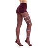 Gi&Gi Collant Donna Compressione Graduata velati 140 den, Calze Contenitive Modellanti 18-21 MMHG (IT, Testo, XL, Regular, Regular, BORDEAUX)