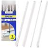 MONTERAL 1 Coppia Guide per Cassetti 500 mm H 20 x 0,9 mm - Bianchi Guide Cassetti Scorrevoli Hanno Un'estensione Parziale di 413 mm - Garanzia di 10 Anni - MONTERAL