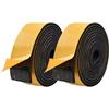 Zayejod Nastro Autoadesivo Schiuma,50mm Larghezza 6mm Spessore Strisce in Neoprene Schiuma Guarnizione in Gomma Isolante Anti-vibrazione Anti-collisione Insonorizzata Protezione per Mobili Auto, 20M