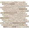 Yipscazo Piastrelle in legno e metallo, autoadesive, per paraschizzi cucina, bagno, lavanderia, camper, camino (30,5 x 30,5 cm, 10 fogli in rocce beige di pietra)